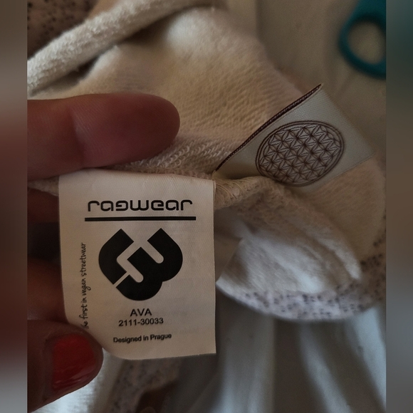 Ragwear Light Pink Botton Sweatshirt, Size Small - Picture 6 of 9